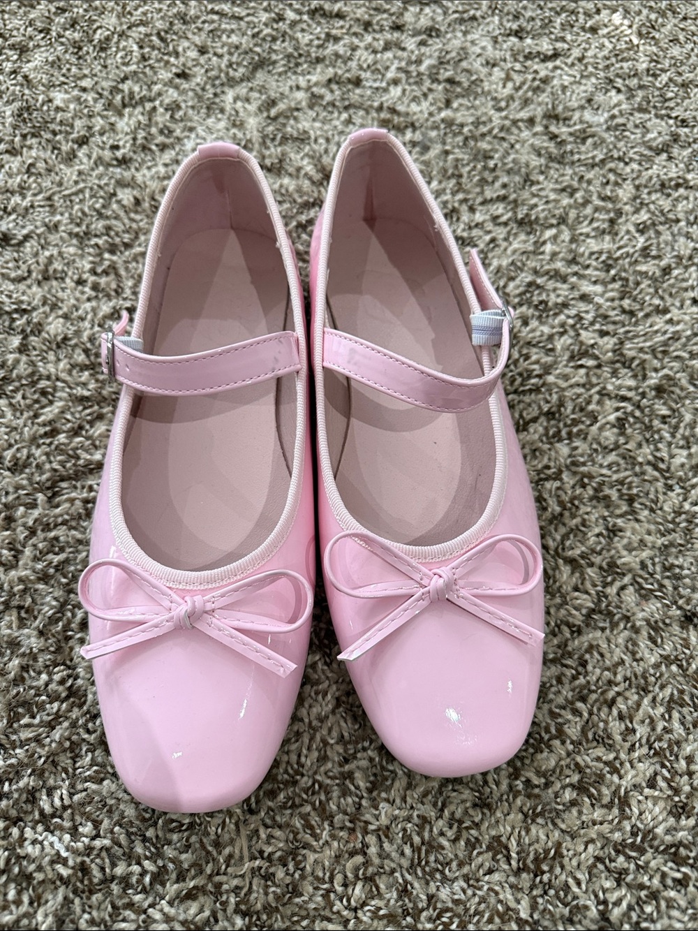 pink bow ballet flats